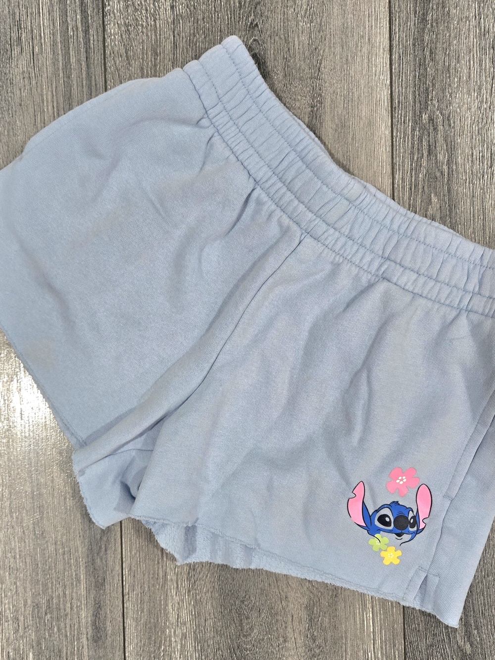 Old Navy Light Blue Girls' Stitch Lounge Shorts Sz M (8)